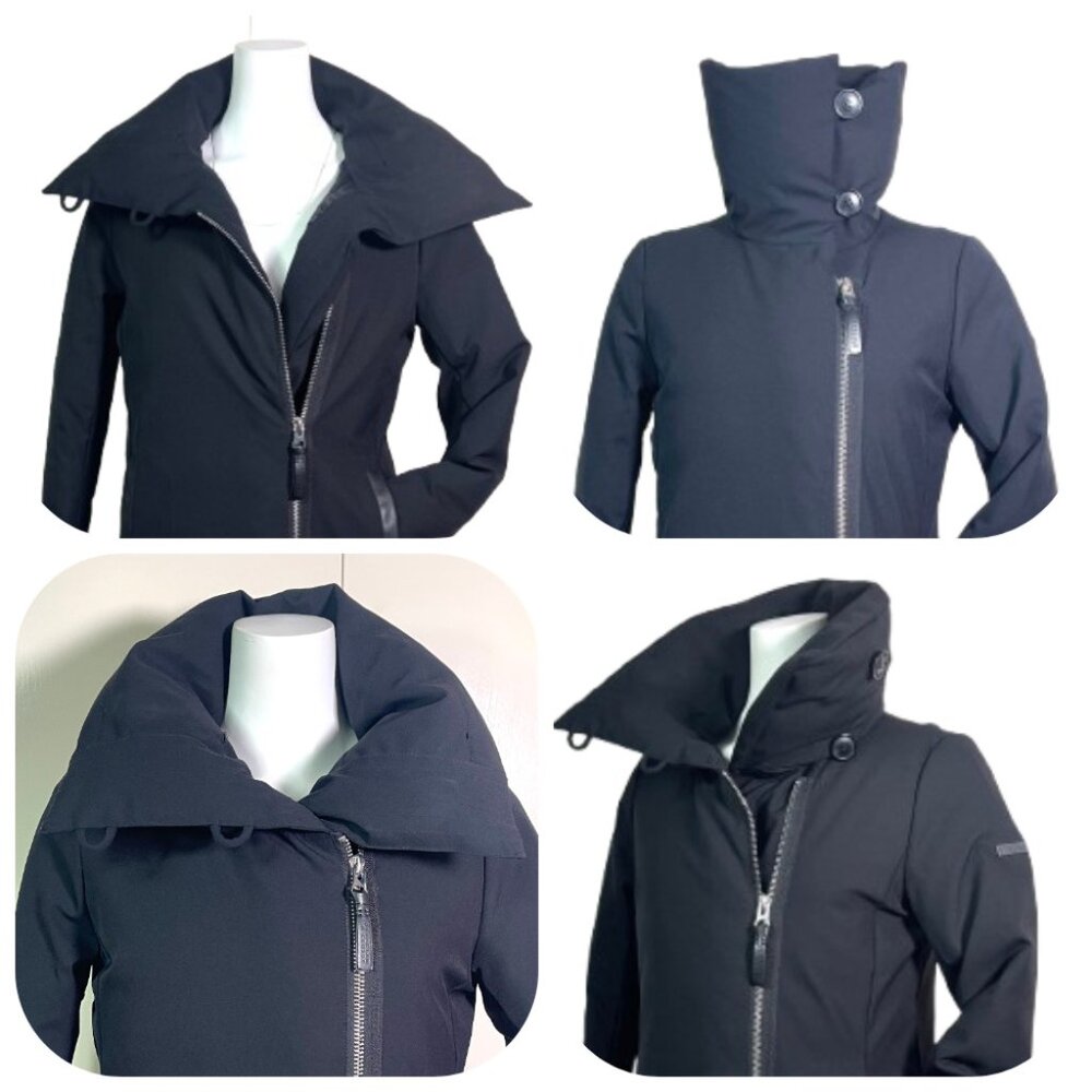 Oversized Derek Lam $650 Down Black Puffer Parka S/P - Picture 4 of 13
